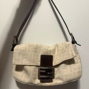Fendi Zucca Canvas Baguette